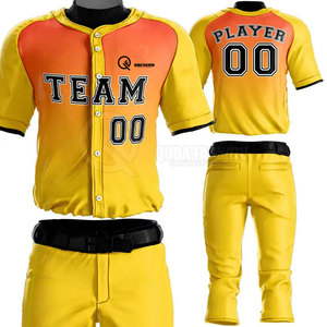 Uniforme de baseball élégant fabriqué en usine pour hommes et jeunes, avec maillot et pantalon personnalisables et numéro, disponible en plusieurs couleurs - Product Image 6
