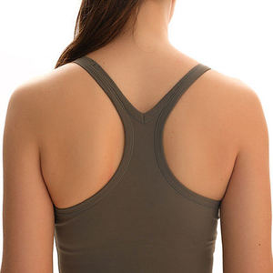 Débardeur tricoté noir pour femme, col rond, décontracté, respirant, longueur normale, couleur unie, en polyester, sans manches - Product Image 2