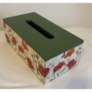 Durable Eco-Friendly Rectangular MDF Napkin Holder 18 Napkin Capacity Easy Access <b>Tissue</b> <b>Box</b> Design - Product Image 6