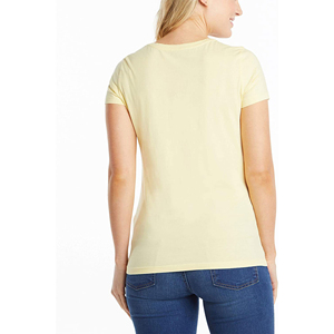 Camiseta de Mujer, Corte Ajustado, Forro Polar, Manga Corta, Transpirable, para Todas las Temporadas, Informal, con Logotipo, Ropa Ligera, Venta al Por Mayor - Product Image 3