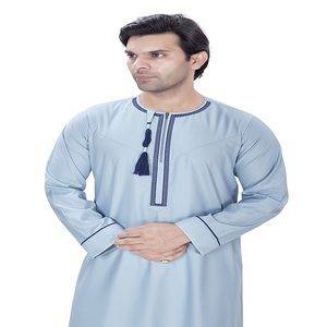 เสื้อคลุมผู้ชายแบบโอมาน AL ARAB ปักลาย/ผ้าโพลีเอสเตอร์วิสโคส ระบายอากาศได้ดี กันยับ สไตล์ตะวันออกกลาง ความยาวระดับข้อเท้า - Product Image 3