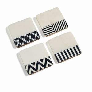 แผ่นรองแก้วตกแต่งทำจากเรซิ่นและไม้สำหรับป้องกันโต๊ะ - Product Image 2