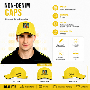 Casquette décontractée personnalisée 5 panneaux style Dad Hat en polyester non denim, visière incurvée, élastique réglable, unisexe, broderie, sérigraphie + impression DTF - Product Image 4