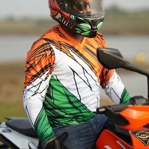 Jersey de Motocross de Alta Calidad de Secado Rápido, 100% Poliéster, Transpirable, Personalizable, Tallas Grandes, Ropa de Carreras Automovilísticas de Buena Calidad - Product Image 6