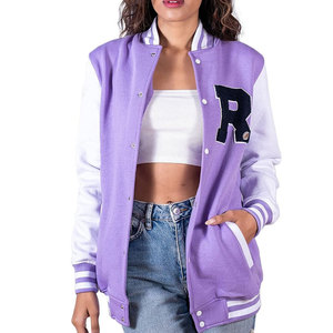 Trendy Women Letterman Jacket Street Fashion Jacket Comfortable Wear Custom Embroidery Manufacturer - Product Image 1