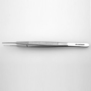 Pinzas Quirúrgicas de Precisión con Mordazas Rectas y Dentadas, Instrumentos Médicos Alemanes de Primera Calidad, Pinzas para Aplicación de Apósitos Gerald de 7 Pulgadas - Product Image 1