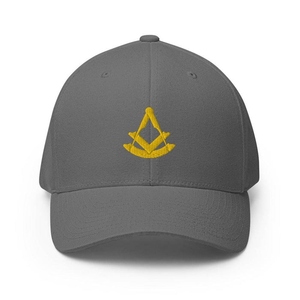 Gorra de Béisbol Personalizada Past Master Blue Lodge con Bordado Dorado, Ajustable, de Sarga de Algodón, Fabricante OEM - Product Image 1