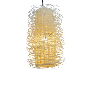 Luxury <b>Bird</b> Nest Rattan <b>Lampshade</b> Abstract Pattern Wicker Basket Pendant Light Shade High Quality Ceiling Lamp - Product Image 1