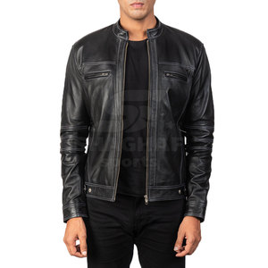 Veste en cuir véritable de luxe pour homme avec détails élégants et doublure intérieure chaude pour la saison des températures froides, veste d'hiver - Product Image 3