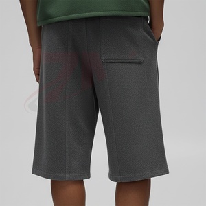 กางเกงขาสั้นออกกำลังกายผู้ชายผ้าโพลีเอสเตอร์/คอตตอนเนื้อแน่น ขายดี แต่งหน้าอกด้วยผ้าแบบกำหนดเอง พิมพ์โลโก้ได้ เป็นมิตรกับสิ่งแวดล้อม - Product Image 3