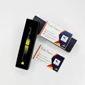 Pinzas para Pestañas Somofy Enterprises, Acero Inoxidable, Diseño de Corazón, Punta de Precisión, Ángulo de 90 Grados, Caja Negra, Empaque en Tarjeta, Perfecto - Product Image 6