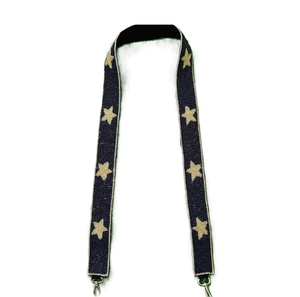 Sangle de sac/bandoulière tendance de luxe avec lettres brodées à la main en perles de rocaille, couleur et forme personnalisées, perles de verre - Product Image 6