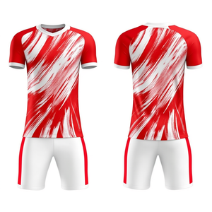 ชุดฟุตบอลแบบใหม่ เสื้อและกางเกงขาสั้นสำหรับฝึกซ้อม ชุดกีฬาคุณภาพสูง ออกแบบและสั่งตัดได้ตามขนาด - Product Image 5