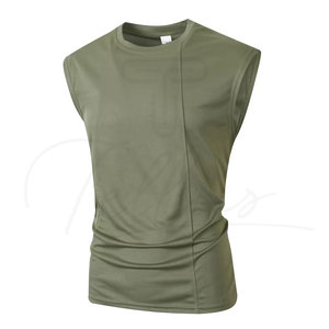Camiseta sin mangas para hombre, la más vendida en línea, precio económico, diseño y talla personalizados, para uso fitness, nueva camiseta básica con estampado gráfico. - Product Image 5