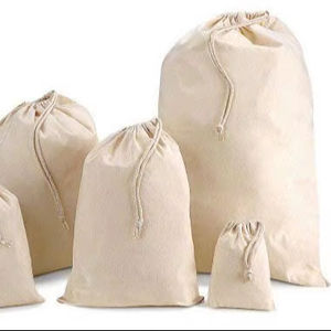 Bolsa de lavandería de poliéster para hotel, bolsa de lavandería para ropa, bolsa reutilizable de lino y algodón blanco, suave para la ropa. - Product Image 1