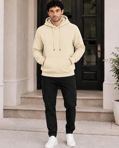Sudaderas con Capucha de Invierno para Hombre de Alta Calidad, 300 g/m², Estilo Urbano, Conjuntos Deportivos, Forro Polar de Poliéster/Algodón, Ecológicas - Product Image 5
