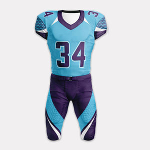 Conjunto de Camiseta y Pantalones Cortos de Fútbol Americano al Por Mayor, Uniforme de Fútbol Americano Cómodo y Transpirable - Product Image 2