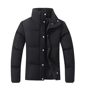 New Custom Logo Women Puffer Jacket Lightweight Quilted Warm Down Coat with Hood Oversized - Product Image 1