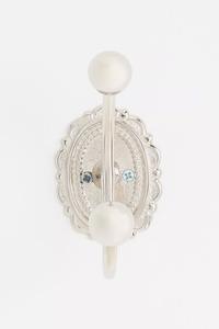 Support mural en métal robuste à double crochet pour salle de bain, cuisine, entrée – Design résistant à la rouille et peu encombrant - Product Image 3