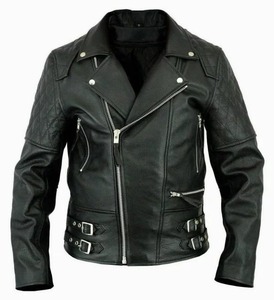 Genuine Leather Brando Style Cafe <b>Racer</b> <b>Jacket</b> Men Motorcycle Biker <b>Jacket</b> - Product Image 1