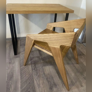 Sillón Moderno y Duradero de Madera Maciza de Fresno, Silla de Comedor de Estilo Escandinavo, Muebles Contemporáneos Toan Phong - Product Image 6