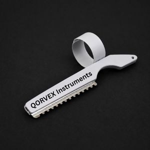 QORVEX INSTRUMENTS Real Supplier Custom Logo Finger <b>Ring</b> Hair Texturizing Stainless Steel Barber Razor for Hair <b>Thinning</b> Styling - Product Image 2