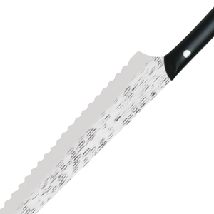 9 Inch Bread <b>Knife</b> Serrated Stainless Steel Blade Black Riveted Handle Professional Kitchen Slicer for Bread <b>Cake</b> Pastry <b>Cutting</b> - Product Image 4
