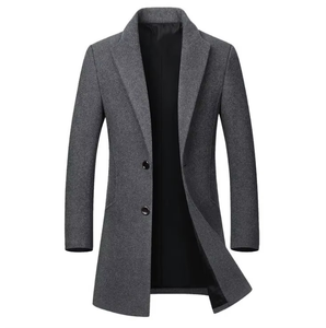 Veste d'hiver en gros pour hommes, manteau de haute qualité, manteau décontracté, long trench-coat respirant pour hommes - Product Image 1