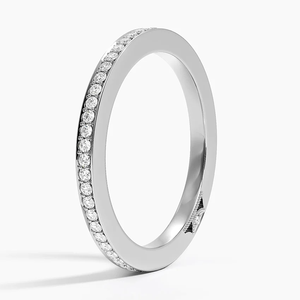 Elegante Anillo de Boda de Plata de Ley 925 Chapado en Oro con Moissanita para Mujer, Anillo de Eternidad Clásico, Joyería Fina - Product Image 3