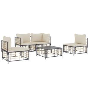 Conjunto de Muebles de Jardín Modulares Estándar de Poliratán Antracita, Muebles de Exterior Cómodos y Elegantes - Product Image 3