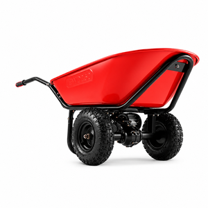 Brouette électrique motorisée 260 kg avec benne en plastique, 2 roues, 1500 W, pour travaux de construction et jardinage intensifs - Product Image 1