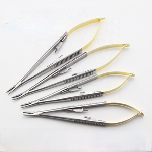 Juego de Portaagujas Oftálmicas Manuales Micro Castroviejo Profesionales de DENTRIC DI-OSIS045 con Certificación CE - Product Image 6