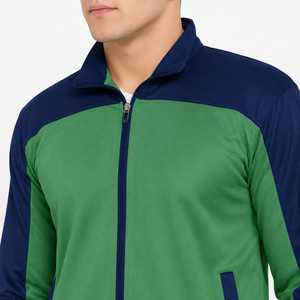 Chándal de Forro Polar Verde con Capucha para Hombre, Cierre de Cremallera, Bolsillos Laterales, Ropa Deportiva de Invierno, Transpirable, Corte Regular - Product Image 5