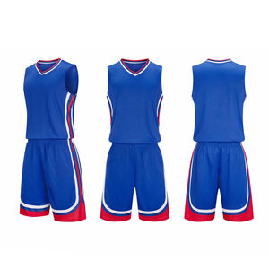 Maillots de basket-ball athlétiques en mesh pour hommes, uniformes d'équipe vierges pour le sport, respirants et confortables, promotion - Product Image 6