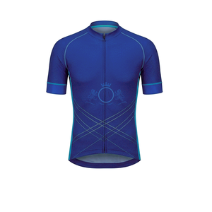 Men's Cycling Jersey Set Blue Sublimation Print Breathable Polyester <b>Road</b> Bike Kit Adult Custom Design - Product Image 3