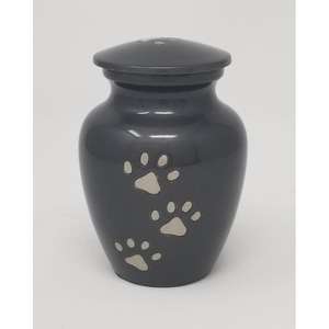 Urna Funeraria de Latón Black Paws Bend para Cenizas de Mascotas, Recuerdo para Seres Queridos, Exhibición de Huesos de Animales, Regalos Funerarios - Product Image 3