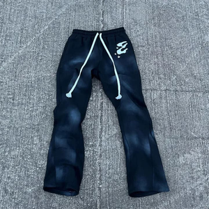 Ensemble d'impression de t-shirts oversize délavés à l'acide unisexe Pantalon de survêtement ample décontracté pour homme Pantalon de survêtement évasé Collection de t-shirts d'été - Product Image 2