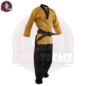 Uniforme de Taekwondo en couleur unie contrastée, nouvelle collection, grandes tailles, best-seller, créez vos propres combinaisons de Taekwondo - Product Image 2