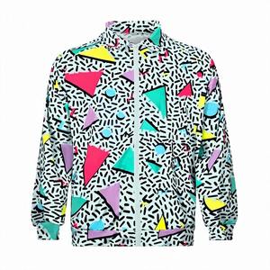 Ropa Deportiva Unisex con Estampado Geométrico, 100% Nailon Transpirable, Cierre con Cordón, Manga Larga - Product Image 3