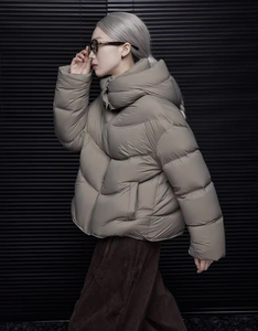 Blouson matelassé unisexe 2026 haute performance imperméable et coupe-vent à capuche, design matelassé d'hiver avec rembourrage en coton et mélange polyester/coton - Product Image 3