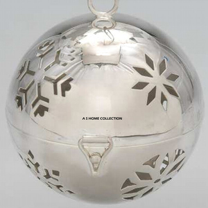 Boules de Noël de qualité supérieure en acier inoxydable avec crochet de suspension, forme ronde, vierges pour sublimation, très luxueuses et modernes - Product Image 3