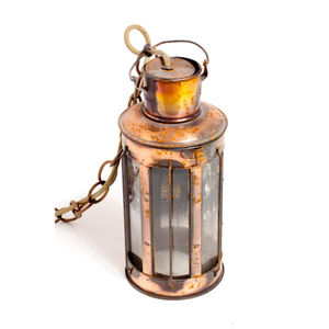 Lanterne à pétrole nautique en laiton de style antique, lampe à huile fonctionnelle pour décoration maritime, lampe à tempête au kérosène, article cadeau - Product Image 1