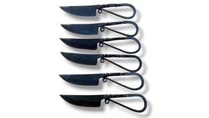 Couteau Viking en acier carbone forgé à la main, couteau à pointe tombante avec manche torsadé, 6 pouces OAL, couteau de chasse EDC - Product Image 4