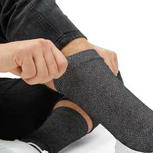 Men's Crew <b>Socks</b> Geometric Pattern Jacquard Knitted Breathable Daily Wear Autumn Style <b>Black</b> Gray New Custom <b>Socks</b> - Product Image 6