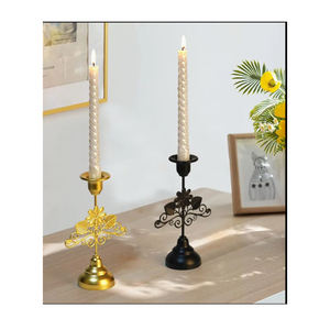 แท่นวางเทียนเหล็กสำหรับตกแต่งโต๊ะคุณภาพสูงดีไซน์หรูหราพร้อมการตกแต่งที่หลากหลายเหมาะสำหรับงานแต่งงานและที่บ้าน - Product Image 5