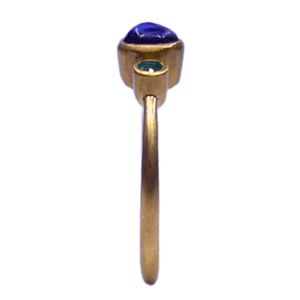 Anillo de Compromiso y Boda Gemvanity, Zafiro Multicolor, Clásico, Tradicional, Chapado en Oro, Plata de Ley, Unisex - Product Image 4