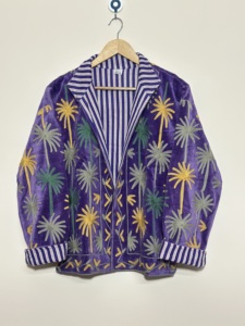 Handcraft <b>Velvet</b> Embroidery Suzani Eco-Friendly Breathable Unisex Festival Open Stitch Winter Regular Long Sleeve High <b>Jacket</b> - Product Image 2
