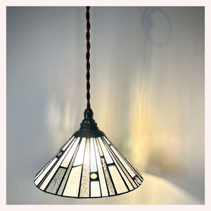 Abat-jour en verre transparent minimaliste, lampe suspendue contemporaine pour la décoration de la maison - Product Image 3