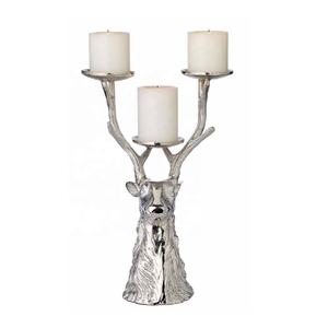 High Quality Deer Aluminum <b>Taper</b> <b>Candle</b> Holder Christmas Wedding Festive Table Centerpiece Home Decor - Product Image 2