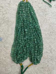 Natural Emerald Tussle <b>Beads</b> Smooth Oval Loose <b>Crystal</b> <b>Beads</b> <b>for</b> Necklace Earrings <b>Jewelry</b> <b>Making</b> - Product Image 1